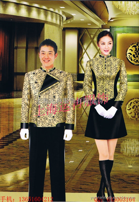 酒店餐厅制服工作服,民族服装 桑拿技师服 桑拿