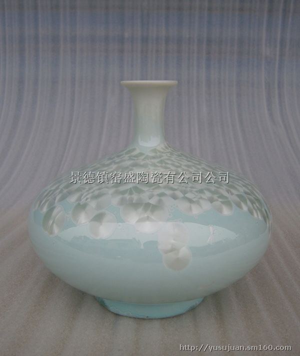 供应正宗景德镇陶瓷花瓶,结晶釉花瓶,家居装饰花瓶