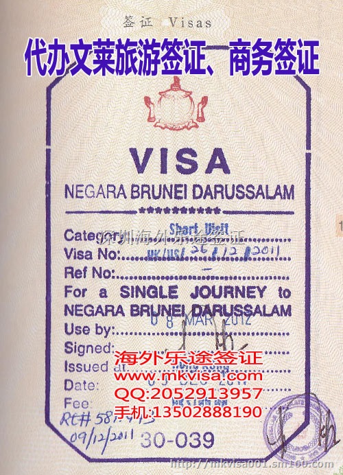 【文莱旅游签证照片尺寸 文莱旅游签证价格 文